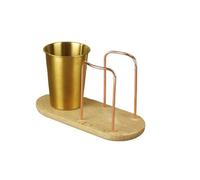 DSFIHJO 2 In 1 Cup Storage Holder Metal Tableware Organizer Water Cups Dispenser Dining Table For Restaurants Bar