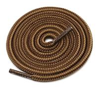 DSFIHJO 4 paires de lacets de chaussures rayés Double couleur, baskets rondes d'extérieur, bottes en coton, 70CM 90CM 120CM 150CM(Light brown coffee,70cm)