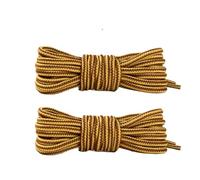 DSFIHJO 4 paires de lacets de sport de plein air, baskets rondes à rayures, bottes, longueur 70cm/90cm/120cm/150cm(Brown yellow,90cm)