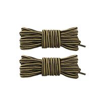 DSFIHJO 4 paires de lacets de sport de plein air, baskets rondes à rayures, bottes, longueur 70cm/90cm/120cm/150cm(Black yellow,120cm)