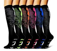 DSFIHJO Bas de contention homme Chaussettes De Compression For Leggings Running Pressure Soccer Unisexes For Adultes Édition Network Red Nurse Men Sock Bas de contention voyage avion(MIX006-162,L-XL)