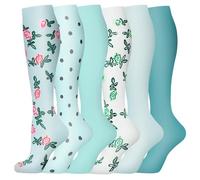 DSFIHJO Bas de contention homme Chaussettes De Compression For Leggings Running Pressure Soccer Unisexes For Adultes Édition Network Red Nurse Men Sock Bas de contention voyage avion(AY006-2,L-XL)