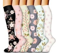 DSFIHJO Bas de contention homme Chaussettes De Compression For Leggings Running Pressure Soccer Unisexes For Adultes Édition Network Red Nurse Men Sock Bas de contention voyage avion(ANS006-22,S-M)