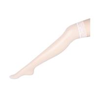 DSFIHJO bas porte jarretelle Bas femme cuissardes, bas soie femme jarretière, bas femme, leggings résille, haut dentelle, médias(WHITE)