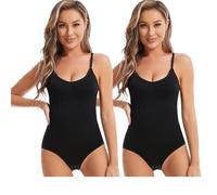 DSFIHJO Body Gainant Femme Body gainant amincissant sans coutures for femme(Black-2PCS,ONE SIZE_XL)