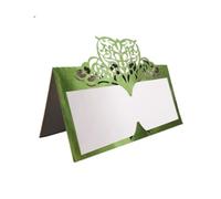 DSFIHJO Carte Invitation Mariage Carte De Table Mariage En Papier Découpé Au Laser Forme Cœur, Nom, Place, Décoration Fête, Siège For Faveur, 10/50/100 Pièces Universel(Bright green,50pcs)