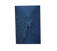 DSFIHJO Carte Invitation Mariage Enveloppes de cartes d'invitation papillon à paillettes, 10 pièces, décoration fête fiançailles, mariage, baptême, fournitures for cadeaux Universel(Blue,All Set)