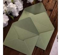DSFIHJO Carte Invitation Mariage Enveloppes vertes 50pcs for cartes d'invitation de mariage Universel