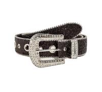 DSFIHJO Ceinture Cloutée Ceinture unisexe ornée de diamants et strass scintillants for pantalons, jeans tenues décontractées(115cm,Black)