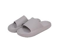 DSFIHJO chaussons nuages Claquettes orthopédiques for hommes, pantoufles de salle bain d'été, tongs couple, sandales d'intérieur antidérapantes femmes(GRAY,36-37)