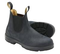 DSFIHJO Chelsea boot homme Bottines rétro en cuir for hommes, bottines Chelsea décontractées à plateforme, enfiler for couples, faites la main Bottine homme(Blue,37)