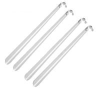 DSFIHJO Corne de chaussure Extra longue 52cm, en acier inoxydable, métal argenté, outil levage chausse-pied, cuillère à chaussures pour Hommes, Femmes(2PCS 52CM)