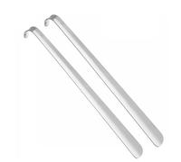 DSFIHJO Cornes de chaussures en acier inoxydable à Long manche, chausse-pied professionnel for la maison, extracteur métal, outils traction pour Hommes, Femmes(2pcs)