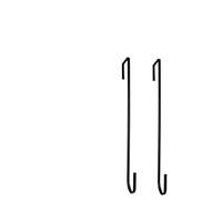 DSFIHJO Crochet de suspension for couronne florale (1/2/4 pièces) à suspendre à la porte, sans clou(Black 2pc)