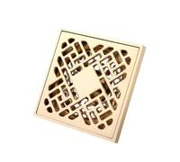 DSFIHJO Drain de Sol en cuivre Pur, Drainage de Salle de Bains à Grand déplacement, Accessoires de Drainage de Salle de Bains 10x10cm(Chinese Knot)