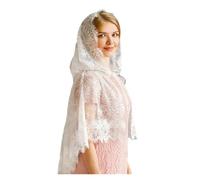 DSFIHJO etole dentelle Châle transparent en dentelle for femme, for mariage, église, voyage d'été, corps frais et respirant, avec capuche, fournitures for temps chaud