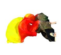 DSFIHJO éVentail De Danse du Ventre Enfant Femmes Venche Danse Ventilateur 1 Paire Gradient Couleur Dancer Pratique Longue Imitation Soie Ventilateurs de Soie(9,1 pair-210x90cm)