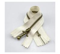 DSFIHJO Fermeture éClair 5/10 pièces 3# Fermetures à glissière en métal 12-40cm Fermeture extrémité fermée for Sac Main Chaussures Sacs Kit de réparation Accessoires Couture(A4-15-White,30CM_5PCS)