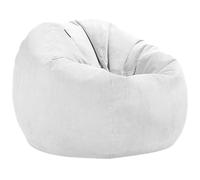 DSFIHJO Housse Pouf Housse de Pouf en Velours côtelé sans Rembourrage, for Salon, Coin Jeu, Film pour Le Salon(White,D80cm-2.6ft-Cover)