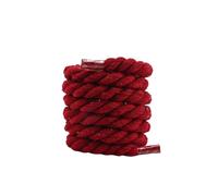 DSFIHJO Lacets Chaussures 4 paires de lacets ronds en corde épaisse, colorés coton, largeur 10MM, chaussures planche adaptées, botte(Red,140cm)