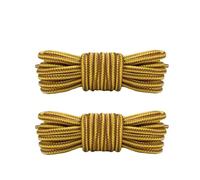 DSFIHJO Lacets Chaussures 4 paires de lacets sport plein air, baskets rondes à rayures, bottes, longueur 70cm/90cm/120cm/150cm(Golden yellow brown,120cm)