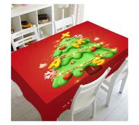 DSFIHJO Nappe de Noël Nappe Anti-Taches de Joyeux noël, cheminée Salon, décoration du Nouvel an, Tapis Pique-Nique en Plein air, Cadeau Vacances(5,140x240cm55x94inch)