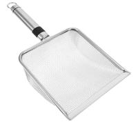DSFIHJO Pelle À Litière for Chat en Acier Inoxydable 28,5 X 14 X 6 Cm. | Tamis à sable en métal antiadhésif, boîte for animaux de compagnie, outil, grande capacité, 10 mailles, écran 2x2mm