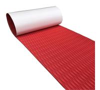 DSFIHJO Plancher De Bateau 2300 * 550 * 6mm Faux Teak Boat Deck Sheet EVA Foam Flooring Pad Accessories Marine Motorcycle Surfing Traction Grip Surfboard Kayak Adhésif(Red)