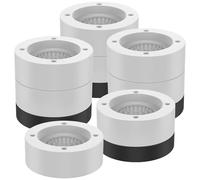 DSFIHJO Rehausseur De Meuble Rehausseur de Meubles Rond Robuste, antidérapant, for Machine à Laver, Bureau, Bas Jambe, 4 pièces(Gray)