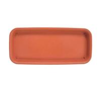 DSFIHJO Soucoupes pour Pots De Fleurs 1 Soucoupe for Plante, Plateau égouttoir en Plastique, rectangulaire for Pot de Fleurs d'intérieur ou d'extérieur(Red-34x14cm)
