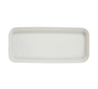DSFIHJO Soucoupes pour Pots De Fleurs 1 Soucoupe rectangulaire en Plastique Robuste for intérieur et extérieur, avec bac de récupération des Gouttes for Plantes(White-20x11cm)
