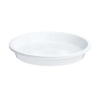 DSFIHJO Soucoupes pour Pots De Fleurs Lot de 3 soucoupes Rondes en Plastique for Pots Fleurs d'intérieur et d'extérieur, 4/6/7/8/10 Pouces(White-6inch)