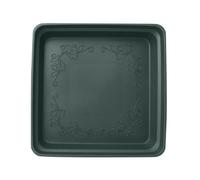 DSFIHJO Soucoupes pour Pots De Fleurs Soucoupe Carrée en Plastique Haute Densité for Plantes, Bac De Récupération des Éclaboussures, Pots Jardin(Atrovirens 36cm)