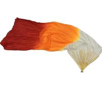 DSFIHJO Voile de Soie de Danse du Ventre, véritable Long éventail, Accessoires de Performance de Danseuse, Banderole de Drapeau de louange d'église(Color 1,180cm)