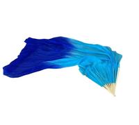 DSFIHJO Voile de Soie de Danse du Ventre, véritable Long éventail, Accessoires de Performance de Danseuse, Banderole de Drapeau de louange d'église(Color 12,210cm)
