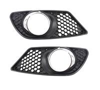 dsfik pour Mercedes pour Benz Classe C W204 2008-2010 2 Pièces ABS Voiture Pare-Chocs Avant Antibrouillard Lampe Calandre Couverture A2048850353 A2048850253