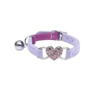 DSFVERVD Petites cloches pour chien Collier de chat cloche coeur sécurité élastique réglable coloré
