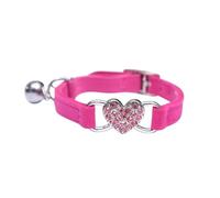 DSFVERVD Petites cloches pour chien Collier de chat cloche coeur sécurité élastique réglable coloré