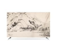 dsgaSETewt Housse pour téléviseur, Couverture d'impression de paysage et tissu protection solaire(Mountain1,70inch)