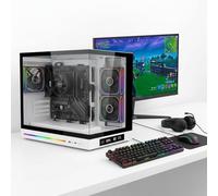 DSGate Pack M3-II DGT Arctic - PC Gamer Pack Complet - AMD Ryzen 5 5600GT - AMD Radeon Vega 7 intégrée - 16 Go DDR4 - SSD 512 Go - Écran + Combo Gaming - Windows 11