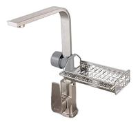 DSGFS Tube carré Tube Rond Support de Robinet Universel Piscine éponge Panier de vidange évier Support de Rangement