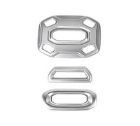 DShanLa Moulures d'intérieur Couvercle de lumière de la Voiture pour Jeep Wrangler JL 2018 Lampe Lampe Décoration Stickers pour Jeep JL DShanLa (Color Name : Silver Set 3pcs)
