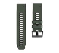 DSHDFJ 2 6mm 22mm 20mm Strap Quickfit compatible avec Garmin Épixe Fenix 7 7x 7s Solaire 6 6x 6s Pro 5x 5s Plus/Instinct 2 / Forerunner 945 Bande de silicone(Army green black,For Garmin EPI)