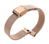 DSHDFJ Bracelet De Montre En Acier Inoxydable Solide, Compatible Avec Armani, Bracelet De Montre De Petite Taille For Femmes, Compatible Avec La Ceinture En Maille 6mm 8mm 10mm(ML-D4-Rose,10mm)