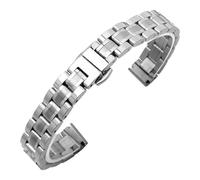 DSHDFJ Bracelet De Montre En Acier Inoxydable Solide, Compatible Avec Armani, Bracelet De Montre De Petite Taille For Femmes, Compatible Avec La Ceinture En Maille 6mm 8mm 10mm(GD-05-Steel,18mm)