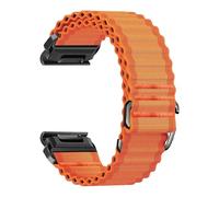 DSHDFJ Bracelet en nylon 26 mm/22 mm compatible avec Garmin Fenix 8 E, 7, 7X, 6, 6X, 5, 5X, bracelets sport compatibles avec Forerunner 965, 955, 970 et Tactix 8.(GREEN BLUE,QuickFit 26mm)