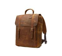 DSHDSGS Sac à dos en cuir grande capacité for homme, sac à dos de voyage décontracté en cuir de vachette for ordinateur portable