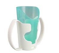 dsheng Gobelet pour Soins aux Personnes âgées, Gobelet Anti-déversement à Bouche Biseautée et Transparent, avec Support et Accessoires Inclus, Réutilisable