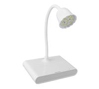 dsheng Lampe à Ongles UV LED en Forme de Fleur, Col de Cygne Rotatif à 360°, Lampe à Polymériser en Forme de Lotus avec Support de Téléphone, Réglage Flexible, Lampe Sèche-ongles en Gel