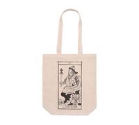 DSHIRT14 Sac fourre-tout avec soufflet - Tarot De Marseille IV L'Empereur Empereur Tarot de Marseille Symbole de stabilité et Autorité Shopper en Polyester avec Soufflet Sac ésotérisme